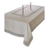 Treasure Macrame Lace - Linen Look - Tablecloth Cream 60" by 84" Oblong/Rectangle