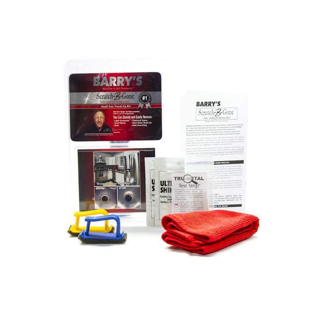 Barry's Restore It All Products - Scratch-B-Gone Small Area Touch-Up Kit | The #1 selling kit used to remove scratches, rust, discoloration and more from non-coated Stainless Steel!
