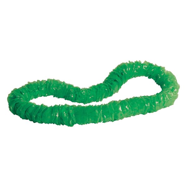 Green Soft-Twist Poly Leis with Labeled Carton