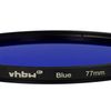vhbw Universal Farbfilter blau für Kamera Objektive mit 77mm Filtergewinde - Blaufilter