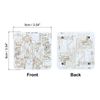 PATIKIL 1pcs White Square Coasters, FR-4 Material, Drink Coaster