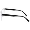 OPULIZE LEO Reading Glasses - 3 -Pack - Large Rectangular Frame - Black, Grey, Clear - Mens Womens - Spring Hinges - RRR55-17C - +2.50