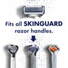 Gillette SkinGuard Men's Razor Blade Refill for Sensitive Skin, 8 Blade Refills, WHITE,NAVY BLUE