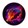 Asteroid Graphic Vivid Colors Space Rock PopSockets Swappable PopGrip