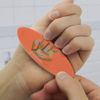 Merry Christmas Pinecones Double-Sided Oval Nail File Emery Board Set 4 Pack