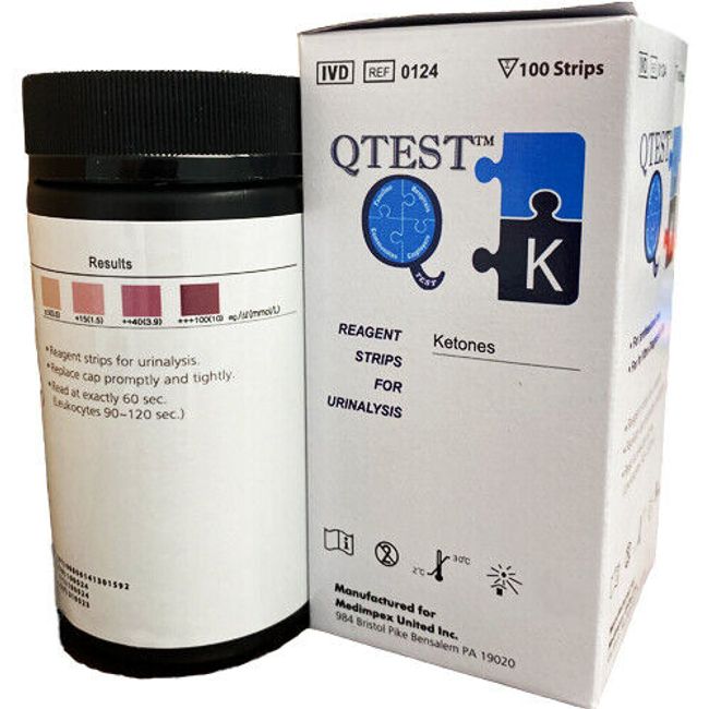 PROFESSIONAL USE Ketone test strips urine ketosis atkin ketogenisis keto stick