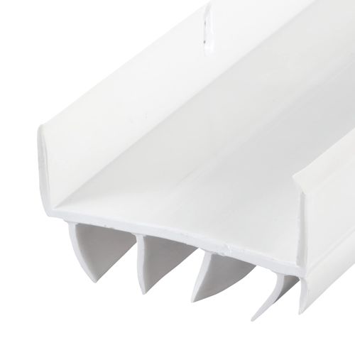 MD Building Products 06528 36 in. White Vinyl U-Shape Screw-on Under Door Seal