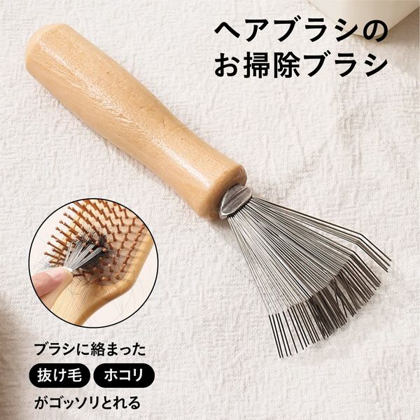 Cleaning brush, hair brush, comb, cleaner, maintenance, stainless steel, hairbrush-c