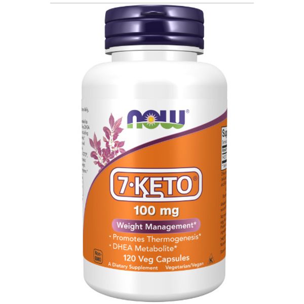 Now Foods 7-Keto, 100mg, 120 Veg Capsules