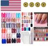 24 Colors 576 PCS Press On Nails, Coffin False Nails Medium Square, Full Cove...