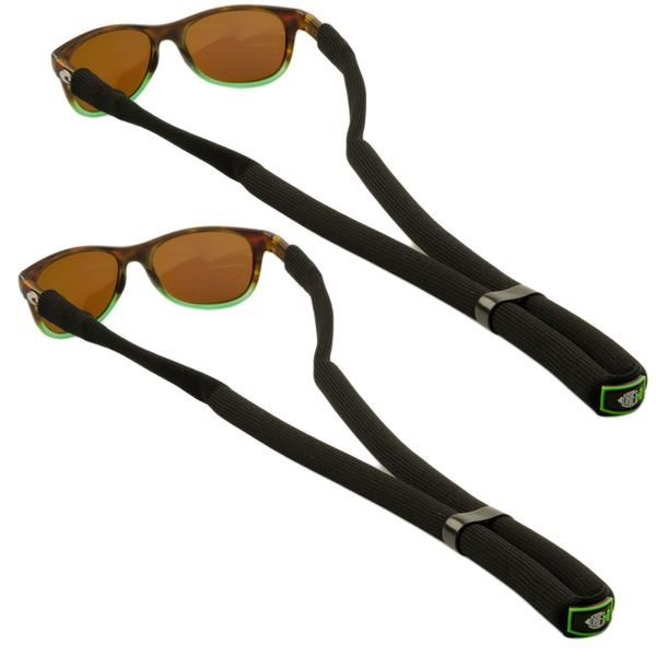 DriftFish Floating Sunglass Strap | Adjustable Glasses Retainer Float, Black