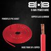 Belva BAK86 Red 8 Gauge Amplifier Wire Kit with 6-Channel RCA Cable