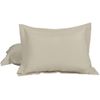 sourcing map Pillow Shams 2 Pack Soft Brushed Microfiber Envelope Closure Pillowcases Khaki 30 x 40cm