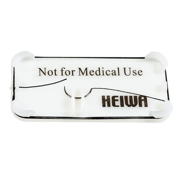 HEIWA Surgical Surgery Suture Practice, 0.7 inches (17 mm), Thread Included, 17.7 inches (45 cm), Suture Needles, 5 Pieces (Pack), Silk Thread, Silk Thread, Black Silk Blade, Silk Braided