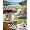UMAY Under Desk Elliptical Eclipse Leg Exerciser Electric as seen on TV | Foot Pedal Peddler Seated Exercise Machine for Seniors 12 Level Speeds Manual Auto Mode with Remote for Home Office