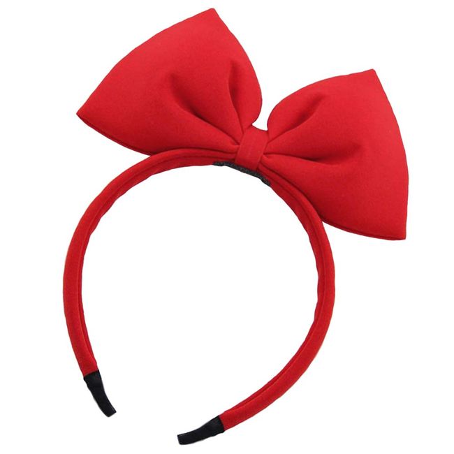 YAXAMING Bow Headband Bowknot Hairband Big Bow Halloween Christmas Hair Bands Women Hair Hoop Bow Headdress Headwear Headpiece Party Decoration Cosplay Costume Cute Handmade Hair Accessories Red