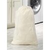 Whitmor Natural Cotton Laundry Bag, White