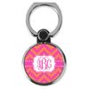 YouCustomizeIt Personalized Pink & Orange Chevron Cell Phone Ring Stand & Holder