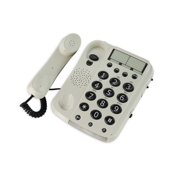 Geemarc Dallas 10 - Amplified Corded Telephone with One-touch Memories and Tone and Volume Control for Elderly - Hearing Aid Compatible - Low Hearing Loss - UK Version