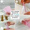 Soluble Care: All Purpose Lemon Scent Cleaning Sheets + Bonus Sample Pack (Multi-Surface Earth-Friendly Solution for Kitchen, Bathroom, Home & Office), 10-Pack