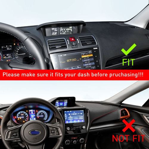 MOCHENT Dash Mat for Subaru Crosstrek Accessories 2012-2017 Subaru Forester 2014-2018 Subaru Impreza XV 2012-2016 Interior Non-Slip Dashboard Mat Pad Liner (Black)