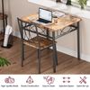 3-Piece Dining Table Set Chairs Home Kitchen Breakfast Wood Top Dinette Table