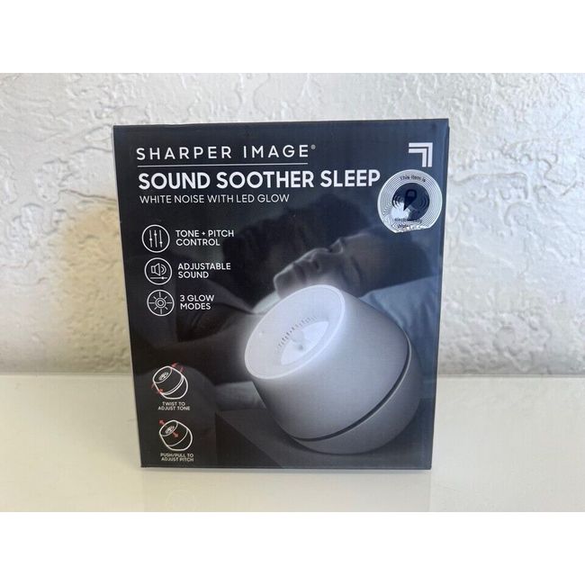 Sharper Image Sound Soother Sleep White Noise With LED Glow