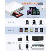 Hovvaa iPhone Lightning SD Card Reader, 3 in 1 [Official MFi Certified], Lightning SD Card Camera Reader, Memory Card Reader, Lighting to USB Adapter, SD Card/TF Card/USB3.0 OTG Function, Simultaneous