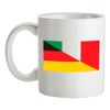 Half German Half Italian Flag - 10oz - Ceramic Mug for Coffee/Tea