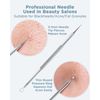 BESTOPE Blackhead Remover Blackhead Removal Pimple Comedone Extractor Tool - Treatment for Blemish Whitehead Popping Zit Removing with Metal Case (Silver)