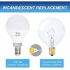 [6 Pack] LED G14 G45 Globe Candelabra 5W 120V 40W Equivalent E12 5000K Daylight