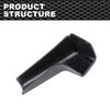 CNNELL RV Rain Gutter Spout Long Version Left and Right Black Gutter Spout 3 1/2" Long 4pcs