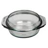 Simax Schüssel mit Deckel, Glas, Transparent, 26.8 x 26.8 x 9.3 cm