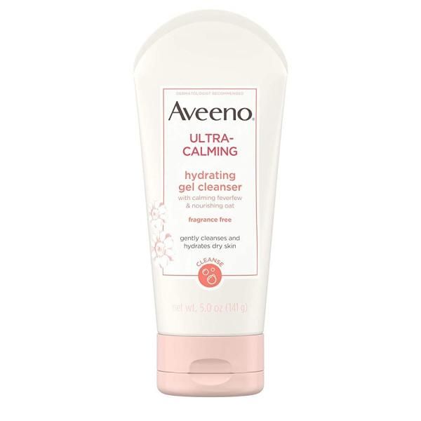 Aveeno Cleansing Gel Gel Cleanser Ultra Calming Hydrating Gel Facial Cleanser, soothing feverfew and nourishing oats, hypoallergenic