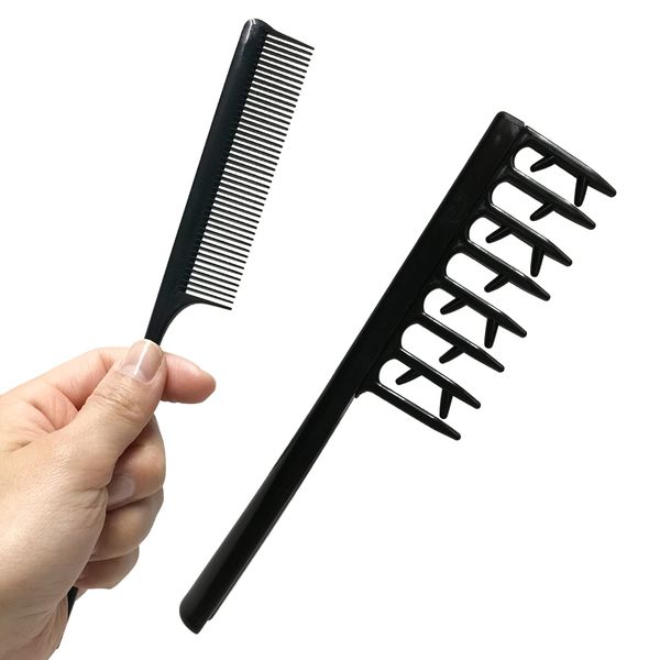 Hair Arrangement Set, Anti-Static, Comb, Unstructured, Hair Set, Styling, Beauty Accessories, Unisex (2 Types of Combs, Anti-Static Comb))