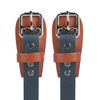 MELOTOUGH Leather Split Ring Lower Climber Straps with Metal Buckle Adjustable