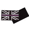 Purple Union Jack Embroidered Velcro Patch Union Jack