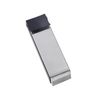 Stainless Steel Door Stopper, Self-Adhesive Installation, No Driling, Silver (Silver)