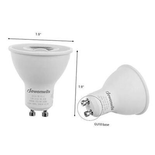 10-Pack GU10 LED Dimmable Bulb, 500LM, 5000K Daylight Track Lighting Bulb,