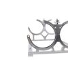 Silver Aluminum 7" Nitrous Oxide NOS Bottle Bracket Holder Dual Bottle Bracket