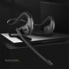 Black Bluetooth 5.3 Wireless Air Conduction Open Ear Headphones With Mic