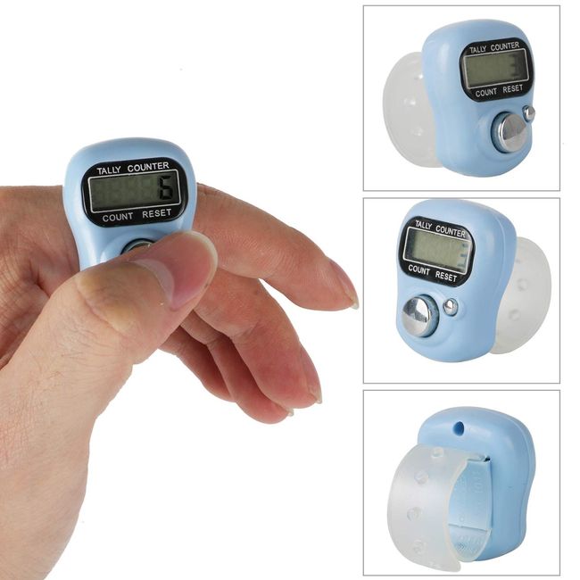 Electronic Finger Counter 5 Digit LCD Display Finger Hand Tally Counter  Counting