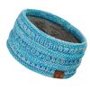 C.C Exclusives Multi colored Ribbed Headband Headwrap (HW-826) (Turquoise Mixed #15)