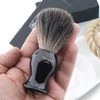 Haryali London Shaving Brush - Super Badger Shaving Brush - Shaving Cream Brush for Smooth and Soft Traditional Shaving - Black Color - Perfect with Any Shaving Cream or Shaving Soap