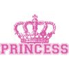 CafePress Crown Princess Rectangle Bumper Sticker Car Decal