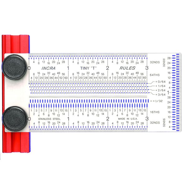 INCRA TINYT03 Precision Tiny T-Rule 3-Inch