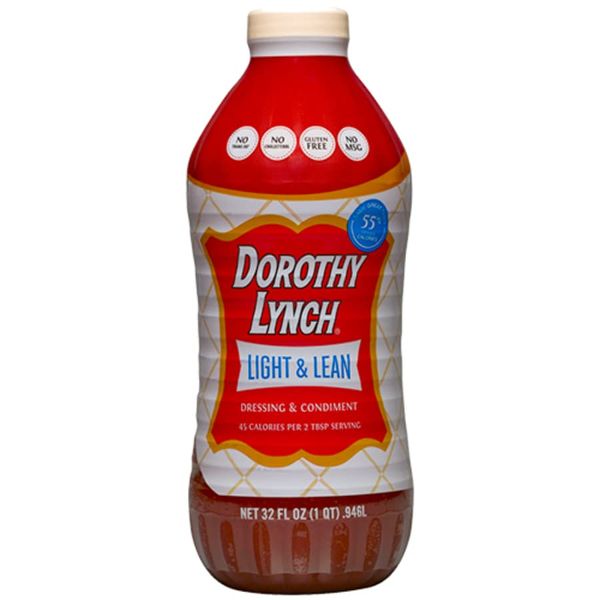 Dorothy Lynch Salad Dressing | Sweet & Spicy | Thick & Creamy | Salads, Dips, Sauces, & Marinades | French Style Condiment | Tangy | Gluten Free | No Trans Fat | USA Made (Light & Lean, 32 oz (12 Pack))