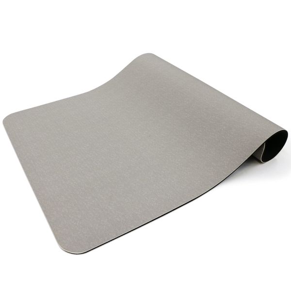 Yokozuna Creation Soft Bath Mat with Diatomaceous Earth Powder (Plain Light Gray)