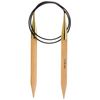 KnitPro 80 cm x 12 mm Basix Fixed Circular Needles, Birch
