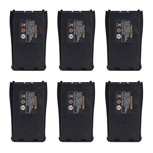 LUITON Original Replacement Rechargeable Li-ion 1500 mAh 3.7V Battery Pack Compatible with Baofeng BF-888S Arcshell AR-5 Retevis 777s Two-Way Radio(6 Packs)